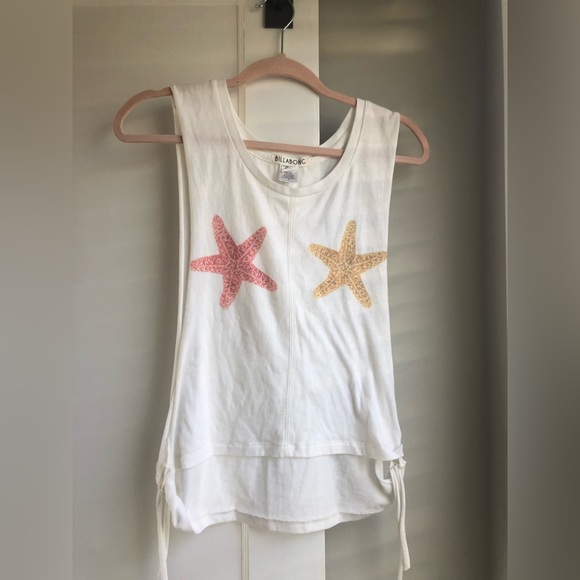 Billabong She Sells Ivory Muscle Tee - Picture 5 of 6